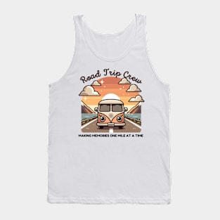 Cute Road Trip Crew 2024 Making Memories One Mile At A Time Retro Tank Top